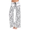 thumbnail image 2 of Puntoco Mujeres Casual Nueva Moda Cat Prints Cordón Pantalones Leggings Puntoco Puntoco-949, 2 of 9