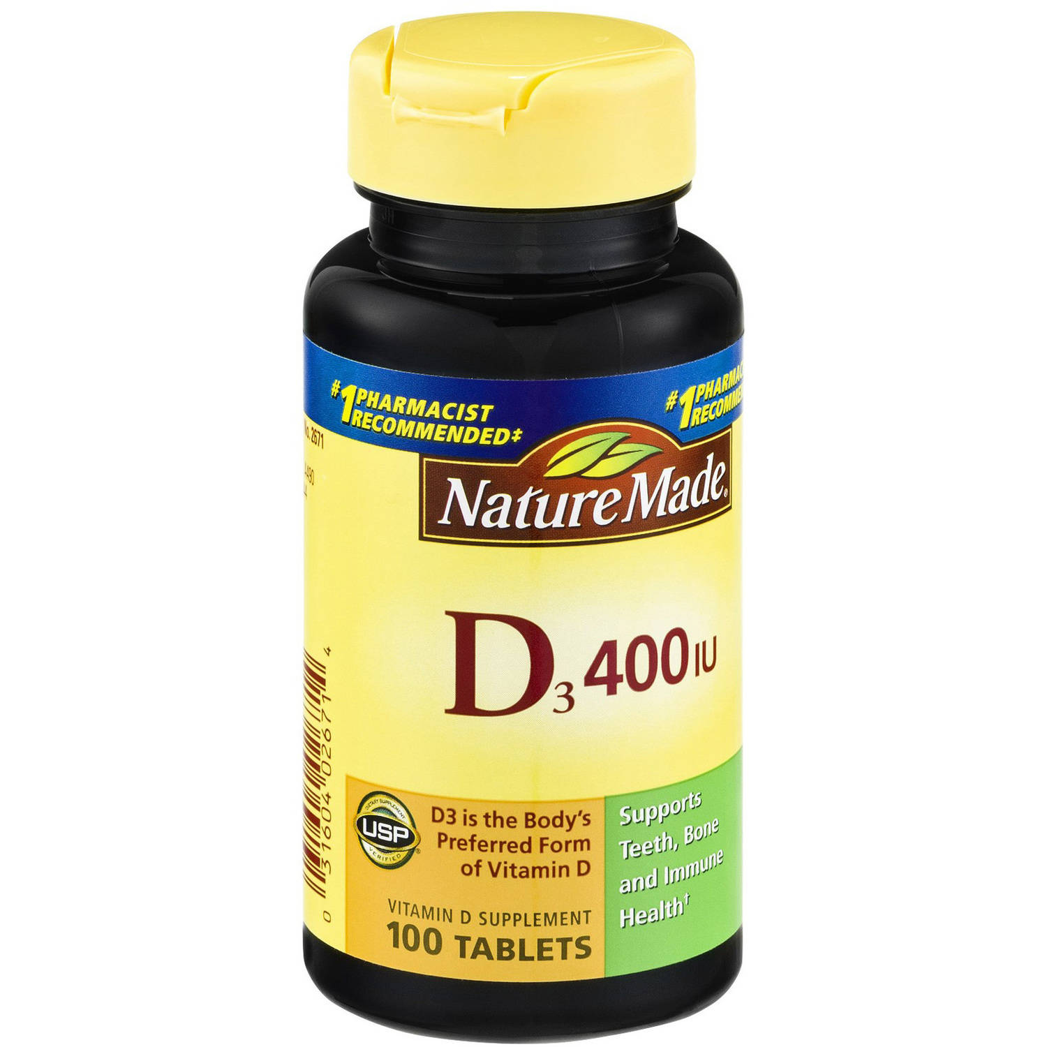 Nature Made Vitamin D 400 Iu, 100 CT (Pack of 3)