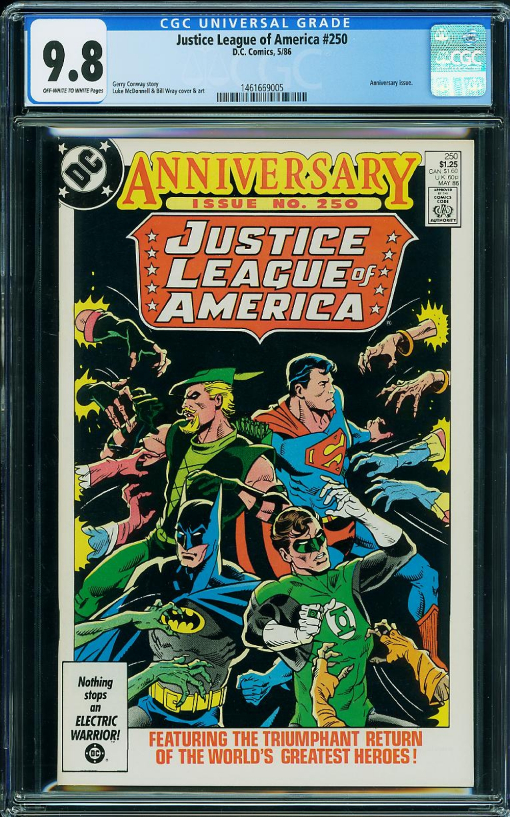 Cover of Justice League of America #250