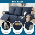 thumbnail image 6 of 100% waterproof three seater recliner cover, non slip recliner cover with pockets, washable recliner/furniture protection cover for children and pets, 6 of 7