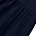 thumbnail image 7 of MIXUE Skirts For Women Summer Solid Color Elastic High Waist A Line Casual Bohemian Beach Skirt Activewear,Blue,XL, 7 of 7