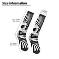thumbnail image 2 of Logiee Psychedelic Skull Illusion Art Print Gift Stocking Stuffers,Adult Stockings,Novelty Socks,Funny Socks Birthday Running Walking Sleeping, 2 of 6