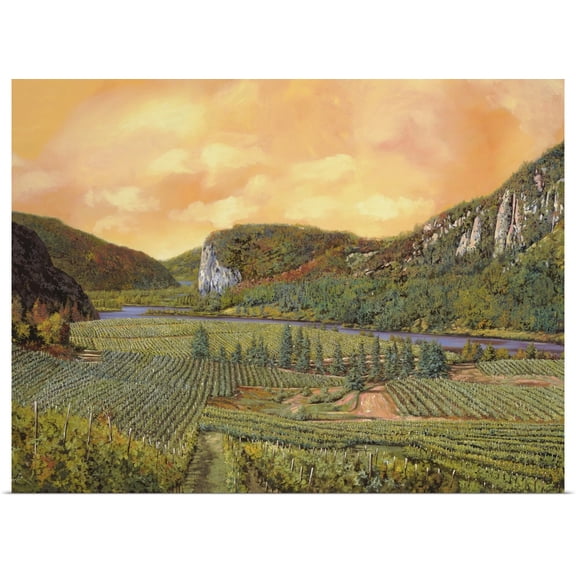 Great BIG Canvas | Rolled Guido Borelli Poster Print entitled Le Vigne del 2010