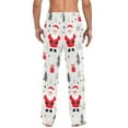 thumbnail image 4 of FORMRS Mens Pajama Pants with Pockets Sleepwear Lounge Bottoms Sizes S-2XL, Gray Christmas Santa, 4 of 7