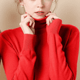 thumbnail image 3 of Turtleneck Sweater for Women Fashion Solid Color Casual Knitted Cotton Long Sleeve Warm Wool Tunic Tops Slim Pullover Basic Tops Jumpers Blouse, 3 of 3