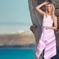 thumbnail image 2 of STREAM - PINK - Sand-free Beach Towel with Pocket, 2 of 3
