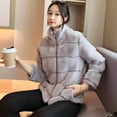 thumbnail image 5 of PIKADINGNIS High Quality Faux Mink Fur Coat Women Winter Warm Artificial Fur Jacket Woman Korean Zipper Faux Rabbit Fur Jacket, 5 of 6