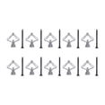 thumbnail image 1 of 50 Pcs Fixations de Clous d'Ancrage pour Murs Secs Accessoire de Réparation Tube en Forme d'Avion 50 Vis Planche d'Extension en Gypse Type 2, 1 of 9