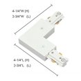 thumbnail image 1 of Jesco Lighting HLJSC L-Connector with Power Feed- Satin Chrome, 1 of 1