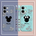 thumbnail image 4 of Case For OPPO RENO 8 7 9 6 7SE 5 4 4SE 4 3 4G 5G PRO PLUS Colour Simple Liquid Silicone Case Anime Cute Mickey Minnie Mouse, 4 of 5