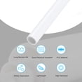 thumbnail image 3 of Uxcell Rigid Round Pipe White High Impact for Water Pipe 0.28 x 0.35", 3 of 6