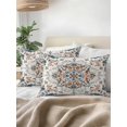 thumbnail image 3 of Outdoor Pillows Waterproof, Boho Southwestern Bedding Throw Pillows with Insert for Couch Sofa Bed, Tribal Antique Country Orange Blue 12x20 Inch Pillowcases Decorative Camping Patio Pillow Set of 1, 3 of 8
