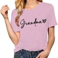 thumbnail image 2 of Grandma Shirts for Women Shirt Heart Printed Casual Short Sleeve Tee Top, 2 of 5
