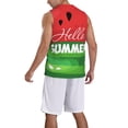 thumbnail image 2 of Sikiie Watermelon Hello Summer Basketball Jersey Reversible Men's Mesh Athletic Sports Shirts Training Practice S-4XLMedium, 2 of 6