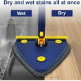 thumbnail image 4 of Upattend Mop, Upattend Triangle Mop, 360° Rotatable Adjustable Cleaning Mops, Wall Cleaning Dust with Long Handle, Ceiling Cleaner with Long Handle, for Cleaning Walls and Ceilings (White), 4 of 8