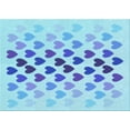 thumbnail image 1 of Ahgly Company Indoor Rectangle Patterned Butterfly Blue Area Rugs, 7' x 10', 1 of 6