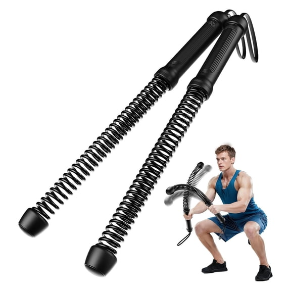 Weighted Ropeless Battle Ropes,Heavy Duty Portable Cordless Battle Ropes for Home Gym with Poster,Workout Exercise Rope for Strength Building,HIIT and Low-Impact Aerobic Training for Men & Women-2PCS