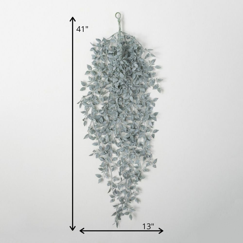 Sullivans Artificial Dusty Green Leaf Vine Swag 41"H Green