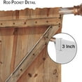 thumbnail image 6 of Barn Door Curtains, Wooden Rustic Village Farmhouse Western Country Farm Retro Woods Vintage Print Pattern Window Drapes for Living Room Bedroom Drape 2 Panel Set,52x84 Inch, 6 of 6