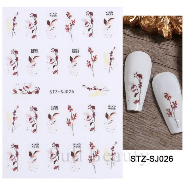 Uds 5D pegatinas de uñas flores encaje Gel calcomanías acrílico grabado deslizadores láminas en relieve manicura decoración de uñas LA5D-K-2 Tan Jianjun unisex