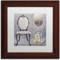 Trademark Fine Art "Salon II" Canvas Art by Color Bakery White Matte, Wood Frame