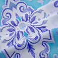 thumbnail image 5 of Homewish Vintage Mandala Flowers Blackout Curtains,Watercolor Tie Dye Curtains Pack of 2 (42x84 Each),Blue, 5 of 6