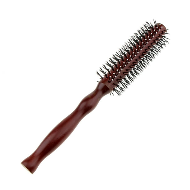 Mango de Madera Peluquería Peine para El Cabello Cepillo Enrollado para Rizar Cepillo para Peinar Set 6 METRO Sunnimix Pelo redondo Cepillo peine