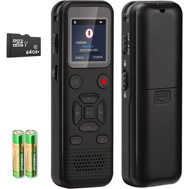 RONY 72GB Digital Voice Activated Recorder Portable Tape Recorder with