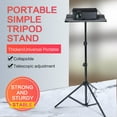 thumbnail image 3 of eccomum T160 Projector Tripod Stand Foldable Laptop Tripod Projector Bracket with Tripod Tray Multifunctional DJ Racks Projector Stand with Adjustable Height Perfect for Office Home Stage DVD Video, 3 of 7