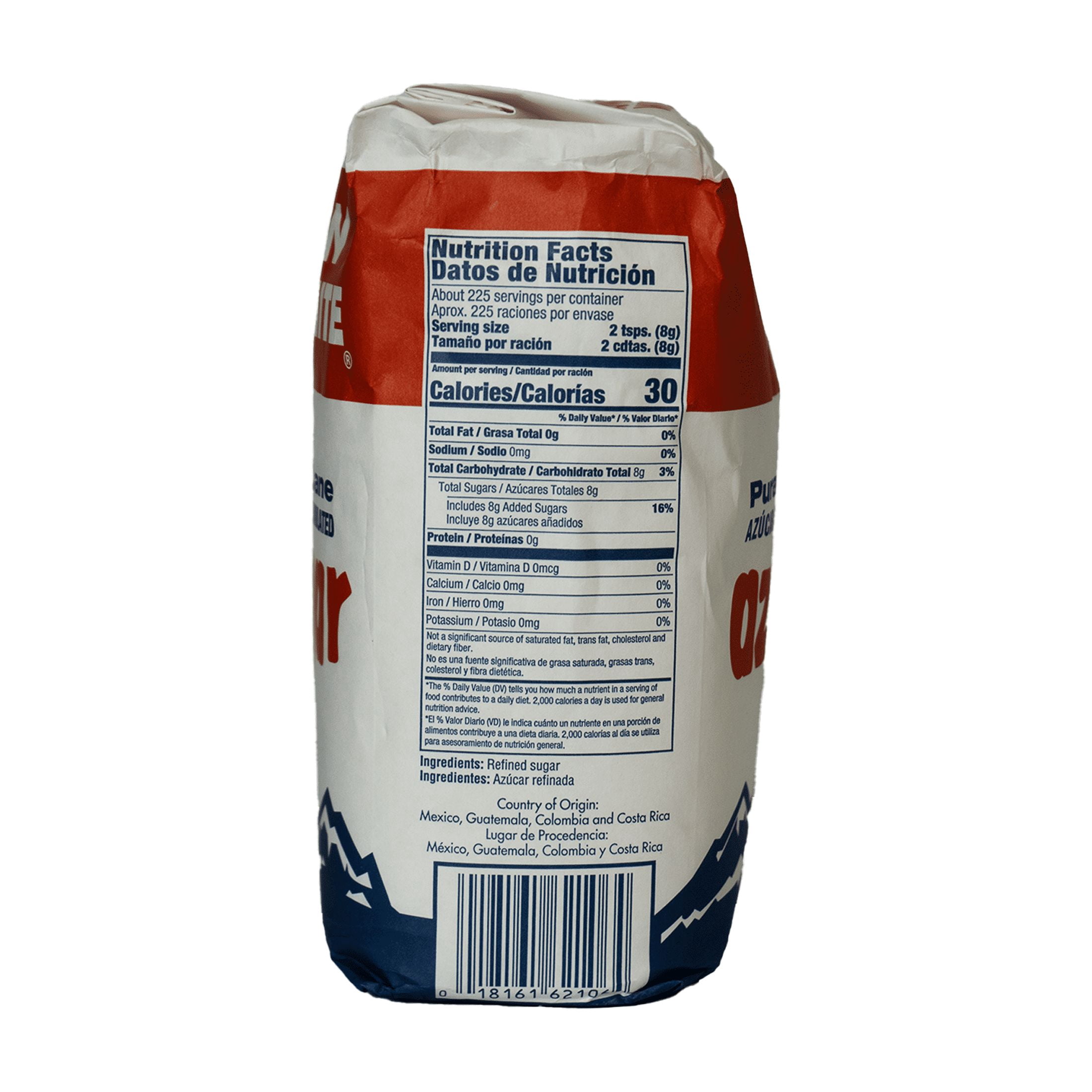Snow White Pure Cane Sugar, 4 Lbs, Fine, Granulated, Shelf Stable, Paper Bag, New