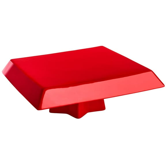 The Lakeside Collection 2 in 1 Serving Tray for Party Decor, Red