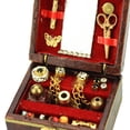 thumbnail image 3 of de 2 1/12 1/6 Caja de Joyería en Miniatura de Caja de Equipaje Caja perfke Joyero para habitación de casa de muñecas, 3 of 9