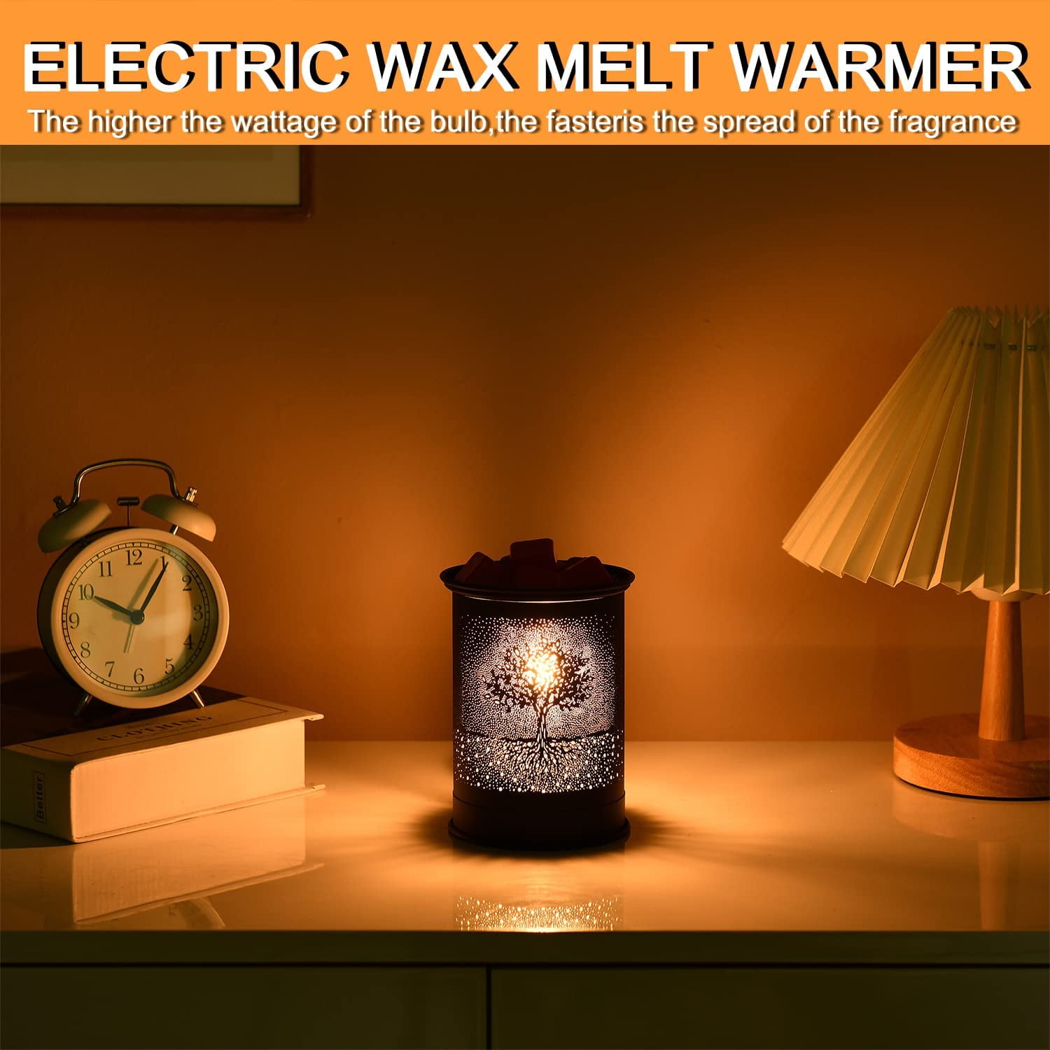 Electric Wax Melt Warmer, Orinx Metal Wax Warmer, Scented Candle