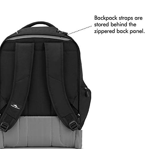 High Sierra Powerglide Wheeled Backpack Black One Size