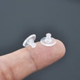 thumbnail image 4 of Earring Backs 100Pairs Plastic Earring Backs with Pad Soft Clear Ear Safety Back Pads Backstops Replacement for Fish Hook Earring Studs Hoops(200), 4 of 5