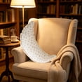 thumbnail image 2 of Btomtd Crescent Body Pillows for Side Sleepers, 31.5 Inch Long Bolster with Ruffled Edge, Leg Waist Support, Removable Cover, D, 2 of 6
