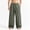 Army Green, variant on Mens Big and Tall Linen Pants Wide Leg Baggy Pants Elastic Waist Casual Summer Beach Palazzo Trousers Size M-5XL Beige