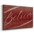 thumbnail image 3 of Believe - Framed Gallery Wrapped Holiday Canvas - 17 x 25 - Rosewood Frame, 3 of 8