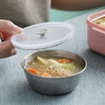thumbnail image 3 of Boîte à Bento Portable à Deux Couches avec Couverts, Couvercle Multifonction, Contenant Alimentaire, 3 of 8