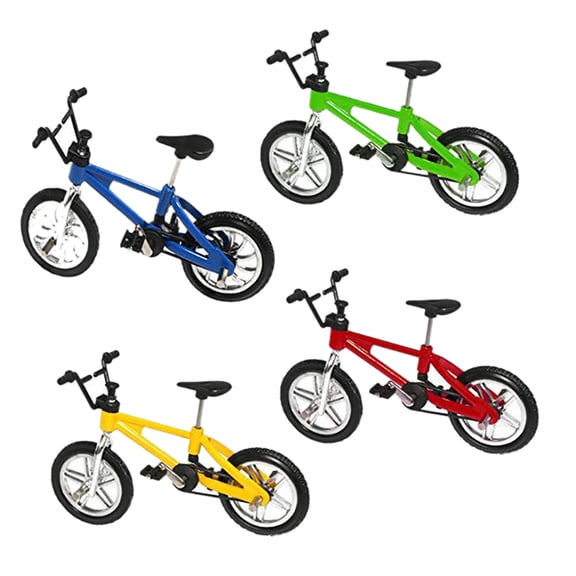 Mini Bike Model Finger Bike Mountain Bike Finger Bike Set  Game Toy Set Collection Decorations
