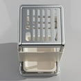 thumbnail image 3 of BUYISI Stainless Steel Kitchen Rack with Drain Pan,Non-Slip Mat and Chopstick Holder Gray Carbon Steel, 3 of 8
