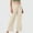 Beige, variant on JUSLIO Womens Pants Fashion Casual Comfort Waist Elastic Waist with Pockets Pants