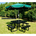 thumbnail image 3 of LifeYard 46" Steel Square Picnic Table,Expanded, Metal Outdoor Table (Black), 3 of 6
