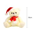 thumbnail image 2 of hirigin Lovely Stuffed Cartoon Bear Doll Cute Christmas Hat Animal Bear Soft Plush Toys Home Decoration Gifts for Kids Adults, 2 of 5