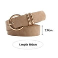 thumbnail image 6 of Women Belt Solid Color Wide Anti-break Adjustable Multi Small Holes Match Clothes Alloy Buckle Smooth Dress Waistband Clothes Accessory, 6 of 7