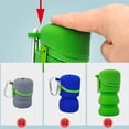 thumbnail image 5 of Fly Fishing Fly Box Foldable Silicone with Zipper Portable Multifunctional Trash Can with Hook Fishing Accessories Green, 5 of 6