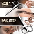 thumbnail image 5 of Utopia Care Eyebrow Scissors, Professional Stainless Steel Small Shears, for Men and Women, Nose Hair Scissors for Grooming Mustache, Beard, Eyelashes, Ear Hair Trimming, Silver, 5 of 8