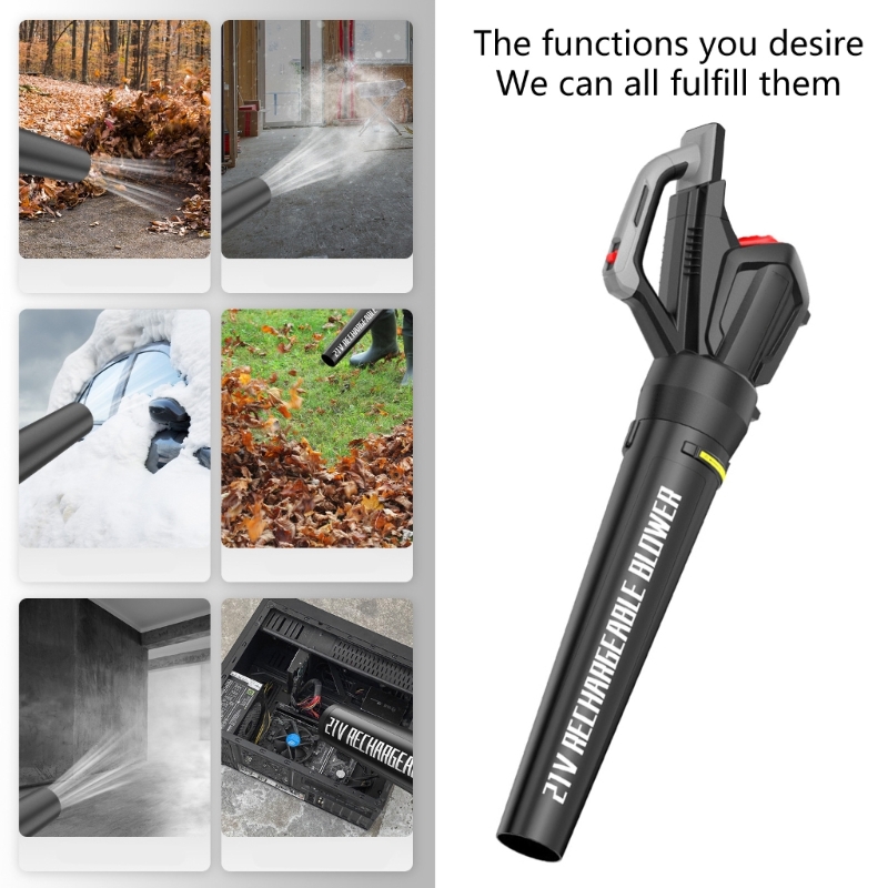 Portable Lightweight Electric Leaf Blower Cordless 580CFM Power Stainless Body