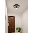 thumbnail image 4 of Elegant Lighting Graham 3-Light Crystal/Iron Ceiling Lamp in Black, 4 of 9