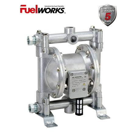 Heavy Duty Lever Pump - FUELWORKS Heavy Duty Air-Operated Aluminium Diaphragm Pump (Nitril- 12GPM 1/2'')
